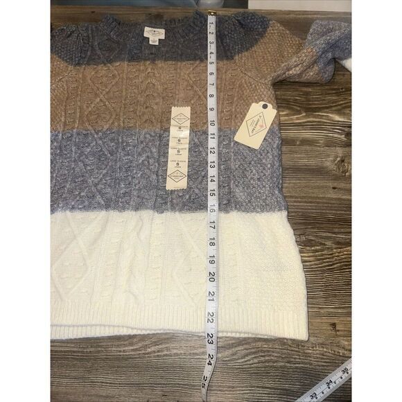 St Johns Bay Womens Sweater Neutral Combo. Size Small. Crew Neck. NWT. 12 - Picture 7 of 8